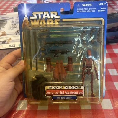 Star Wars Attack of the Clones: Arena Conflict Accessory Set Hasbro 2002 Sealed