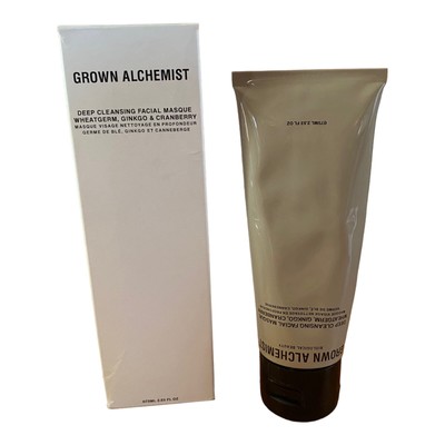 Grown Alchemist Deep Cleansing Facial Masque, Wheatgerm Ginkgo, 75mL/2.53 oz