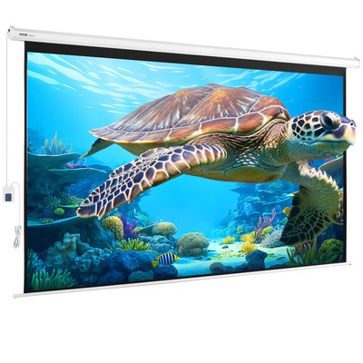 VEVOR Motorized Projector Screen 120 inch 16:9 4K 1080 Electric Projector Screen