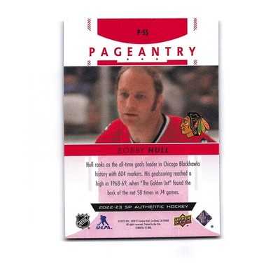 2022 Upper Deck SP Authentic #P-55 Bobby Hull Pageantry Red