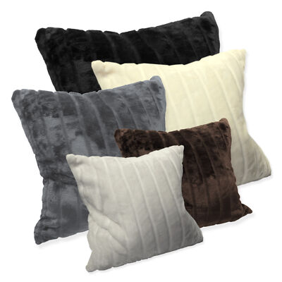 Kissenhülle Cashmere Touch flauschig weich Kissen Nerz-Optik Plüsch Kissenbezug