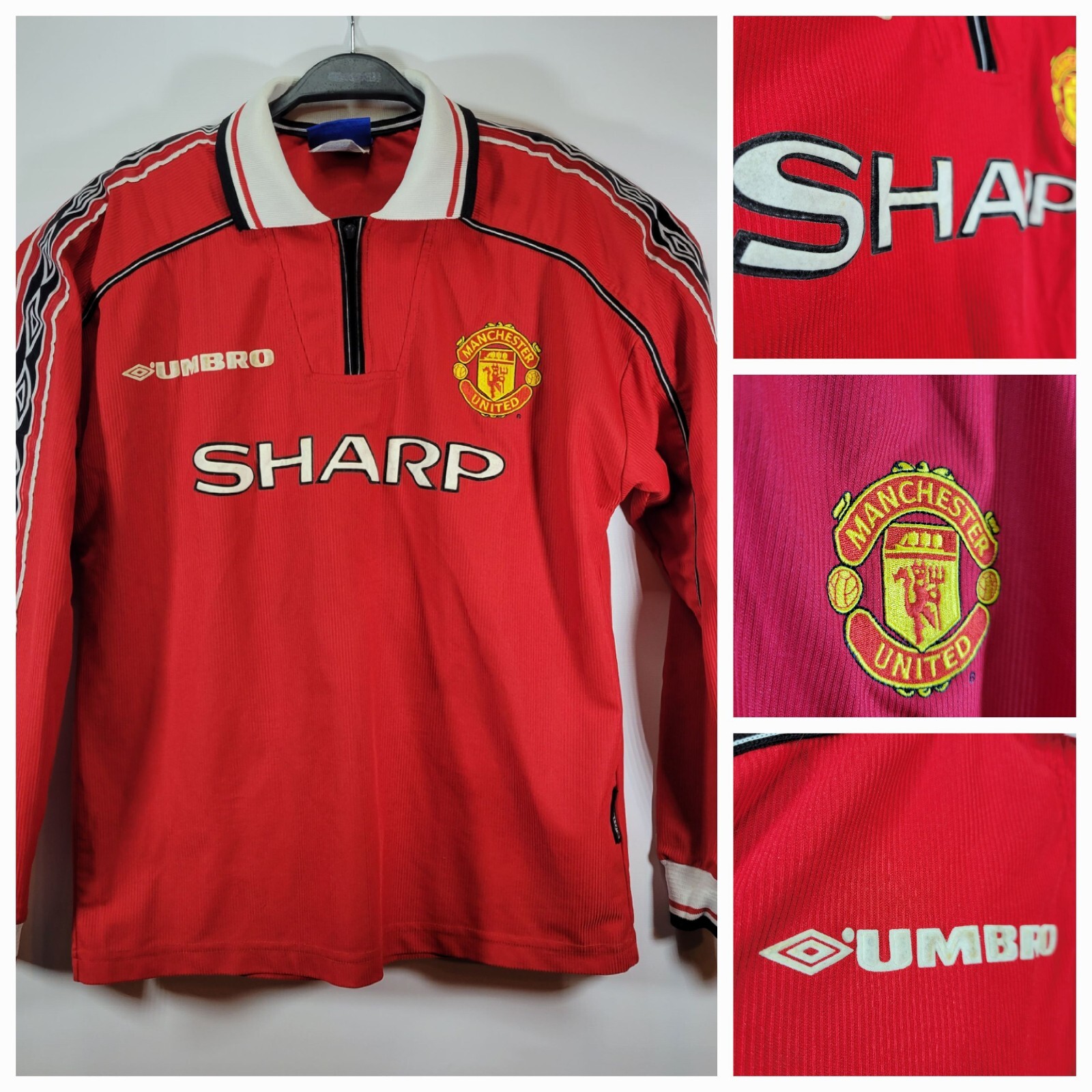 RARE Umbro Long sleeve Manchester United Sharp David Beckham RARE Umbro Long sleeve Manchester United Sharp David Beckham