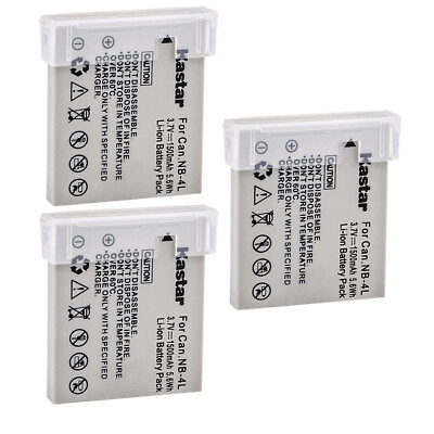 Kastar Replacement Battery for Canon NB-4L NB-4LH Canon Digital IXUS 50 IXUS 55