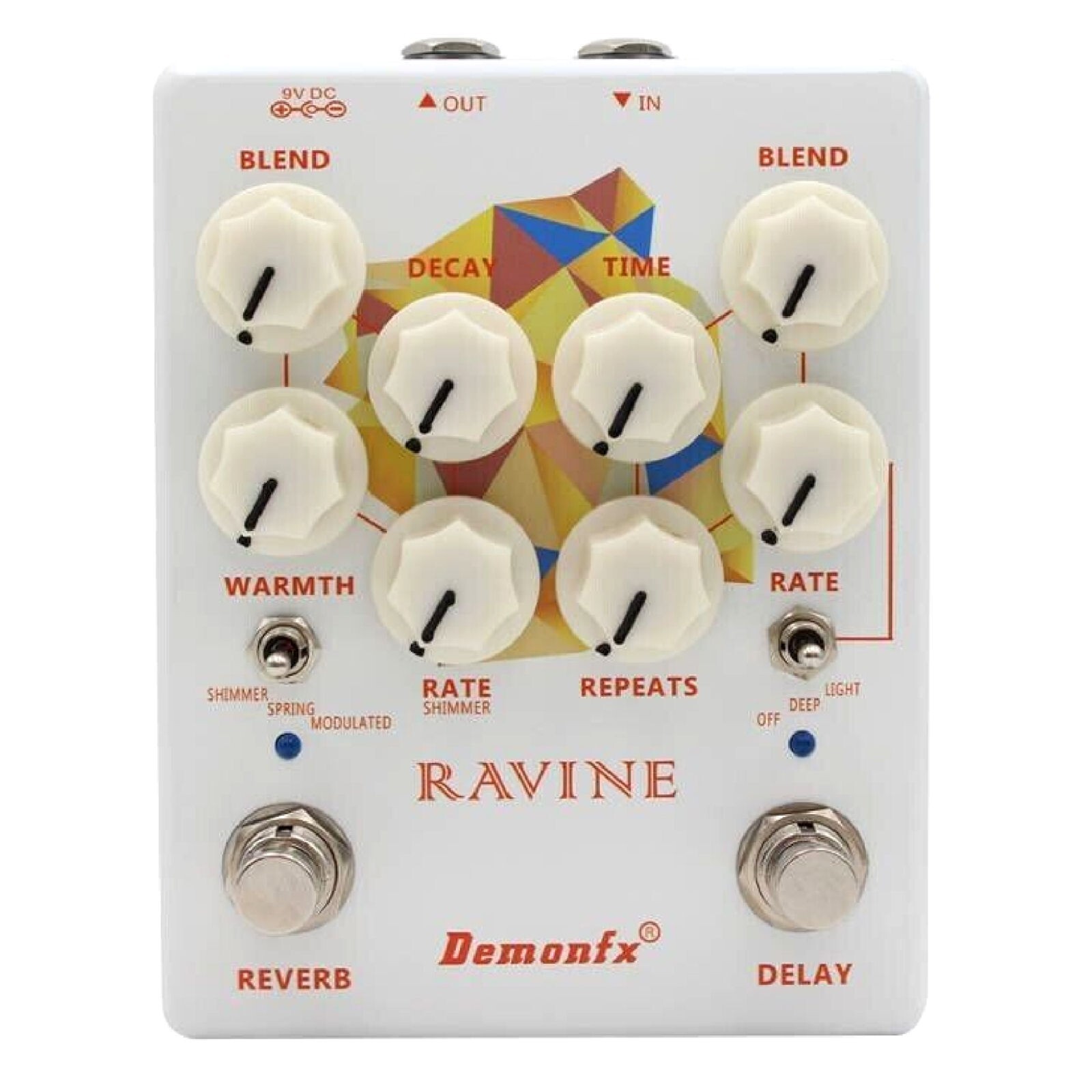 【レア】Ghast Echo ディレイ・リバーブ Demonfx Demonfx-Ghast Echo Guitar Effect Pedal,Reverb Echo And True