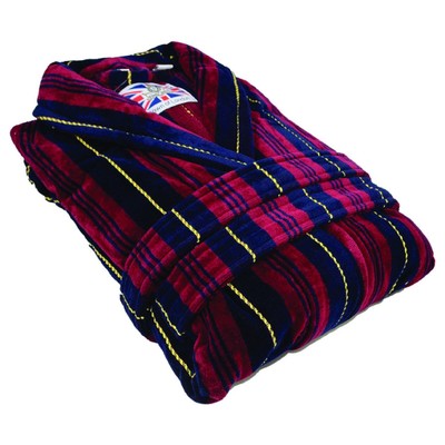 mens cotton velour dressing gown