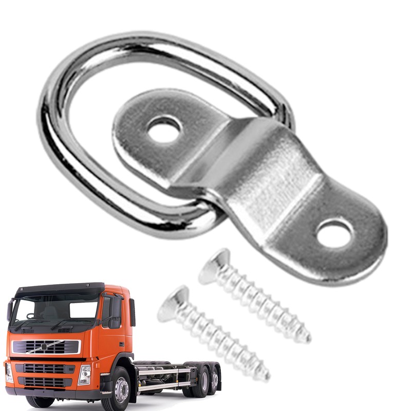 2 X D Shaped Ring Tow Hook | Heavy Duty Buckle Hook Trailer Rings Tow Hook Kayak