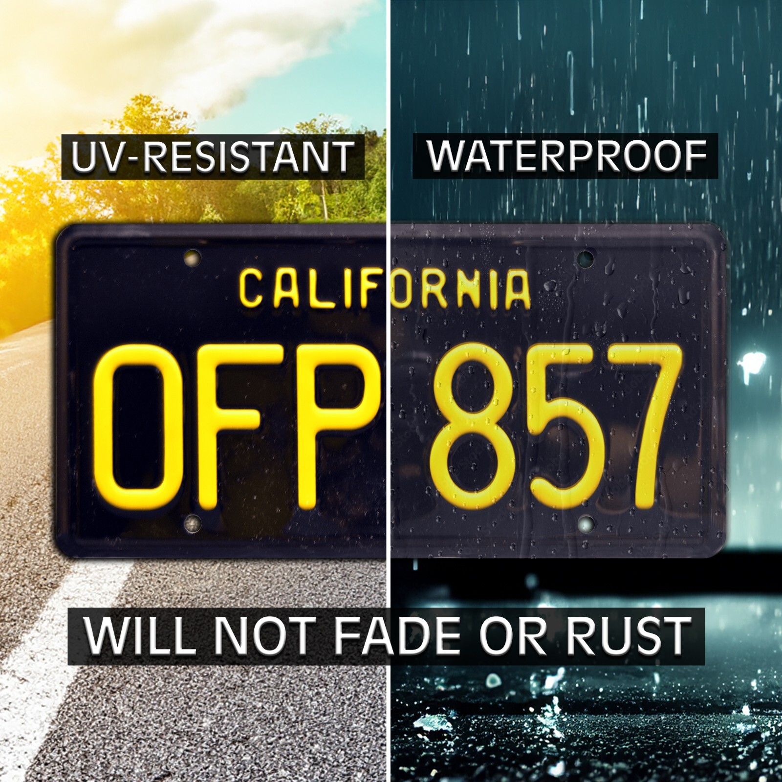 Herbie The Love Bug | 1963 VW Beetle | OFP 857 | STAMPED Prop License Plate