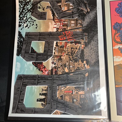 THE SIMPSONS ''Springfield'' print by TIM DOYLE Nakatomi 2014 Sign El Barto