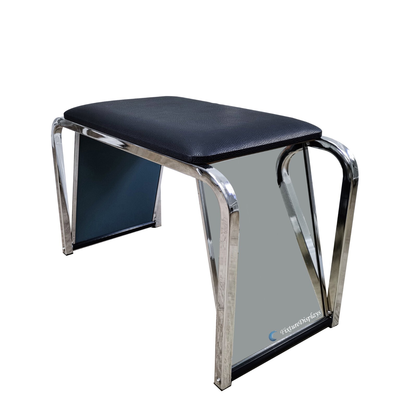 Padded Shoe Fitting Bench with Mirror Durable, 26 Padded Shoe Fitting Bench with Mirror Durable, 26