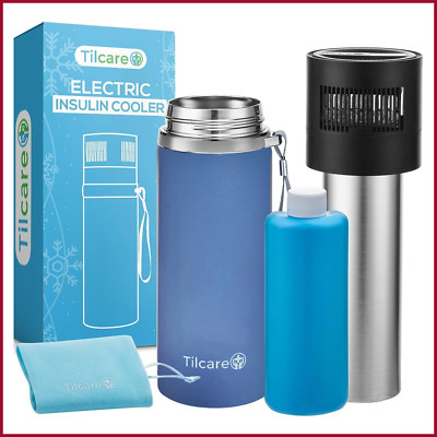 Electric Insulin Cooler Travel Case with USB Charger & Bio Gel - Unlimited Hours