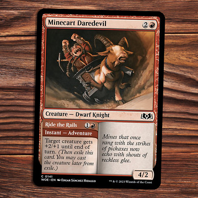 Minecart Daredevil // Ride the Rails - NM - Wilds of Eldraine - MTG