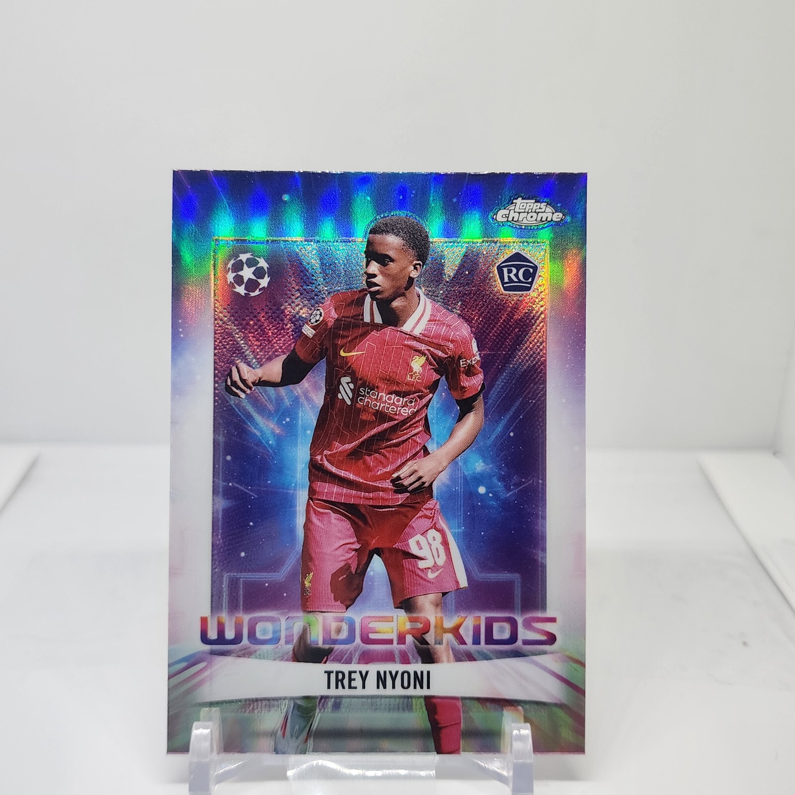 2024-25 Topps Chrome UCC Trey Nyoni Liverpool Wonderkids