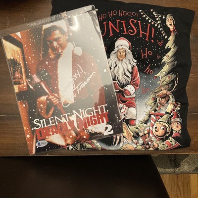 Silent Night Deadly Night Eric Freeman Signed Photo + Tee Shirt Christmas Horror