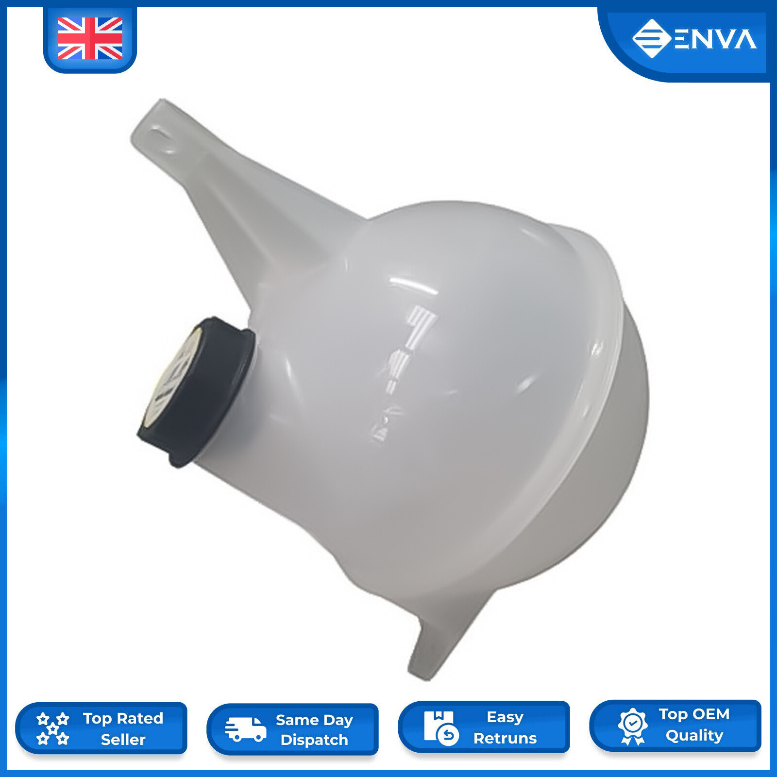 Radiator Header Coolant Bottle Tank + Cap For Transit MK7 2006-2014 6C118K218AC