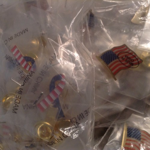 Lot Of  12  American Flag & Flag  Ribbon Lapel Pins  Mix Or Match