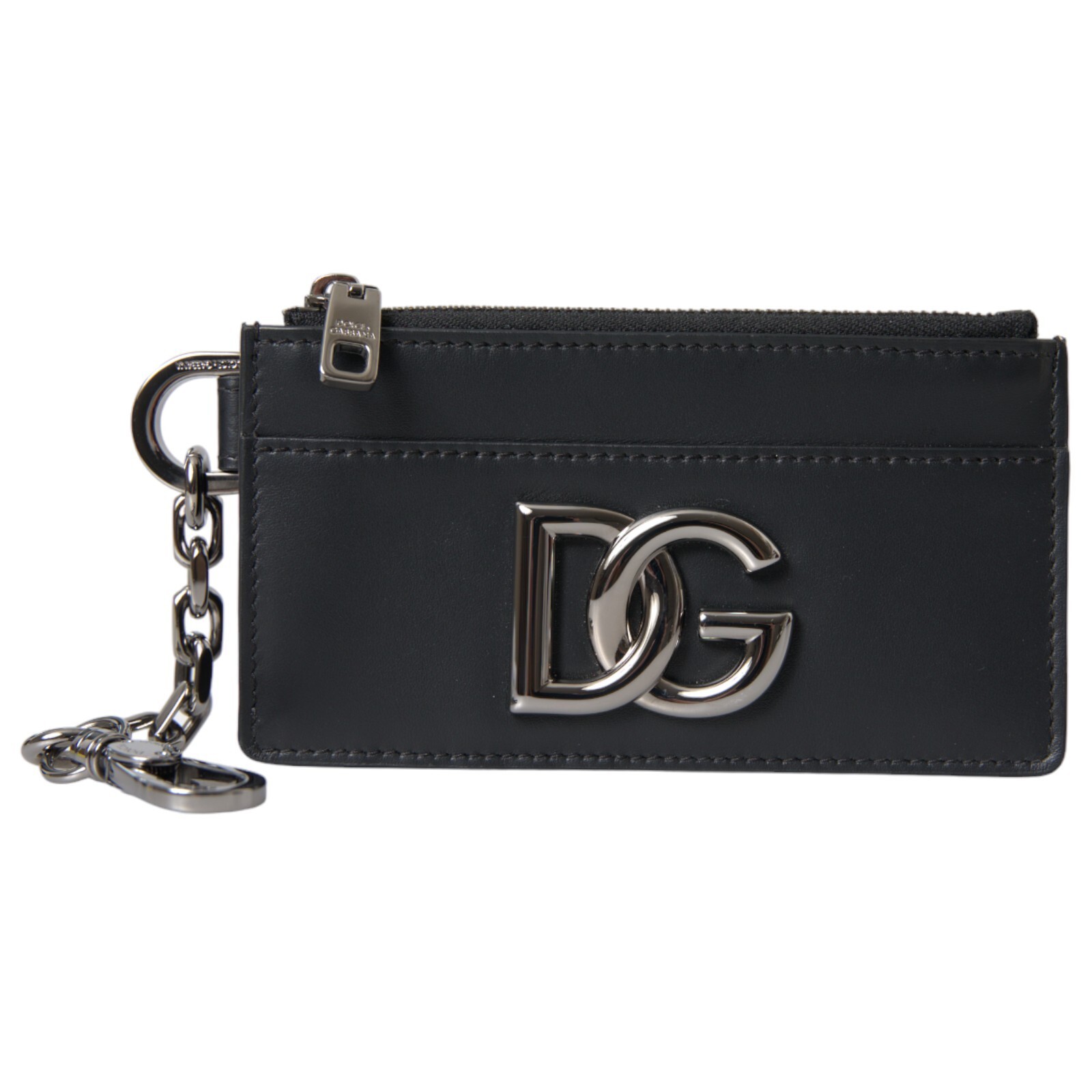 【送料&関税込】Dolce & Gabbana Dg Logo Cardholder Calfskin card holder with DG logo in Black for Women