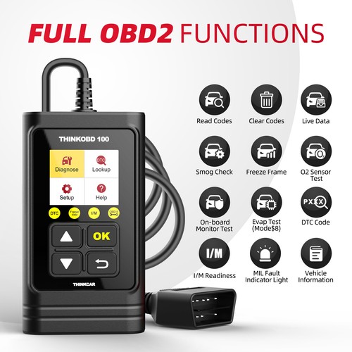 THINKOBD 100 Car OBD2 Scanner Diagnostic Tool Check Engine Fault Code Reader USA