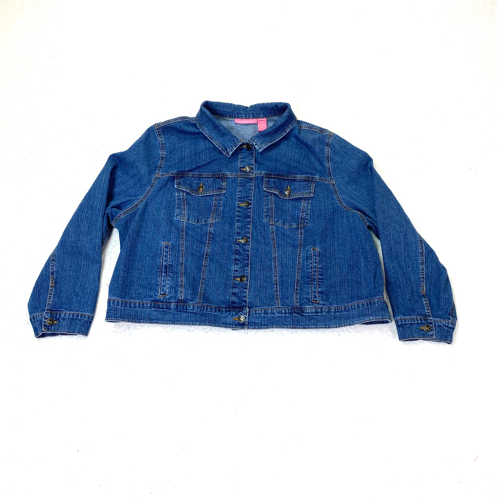 【COSYHARU】 denim jacket Blue ソンフン着用 Woman Within Womens Plus Size 30W Stretch Denim Blue Jean