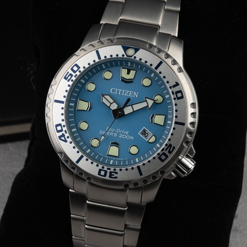 CITIZEN Eco-Drive アイスブルー BN0165-55L Citizen Promaster Dive Stainless Steel Light Blue Dial Eco