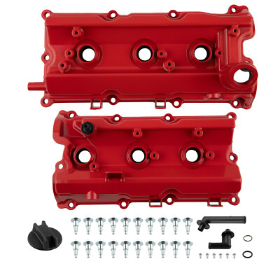 2x Upgrade Aluminum Valve Cover Kit for Infiniti FX35 G35 M35 Nissan 350Z 03-07