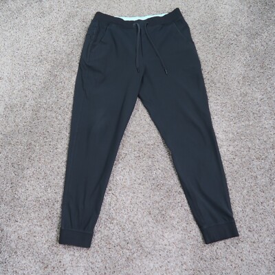 Birddogs Joggers Mens Extra Large Black Tiger Woulds Boom Pants Drawstring 31x29
