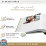 MCS The Story of You Sage Linen Photo Album Holds 200 4x6 Photos with Memo Space, Clear Side-Loading Pockets – Scrapbook Style Keepsake for Weddings, Anniversaries and More – A Thoughtful Gift