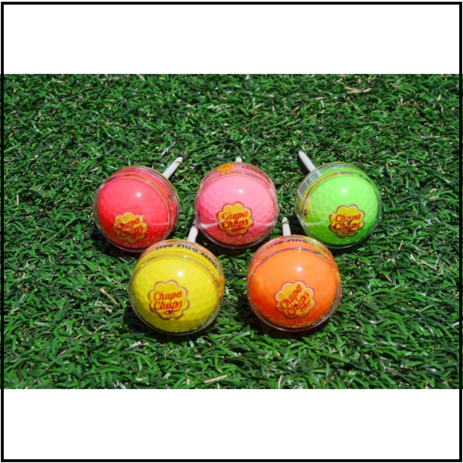 Volvik Premium Ball x Chupa Chups 5 Color Golf Ball Stick
