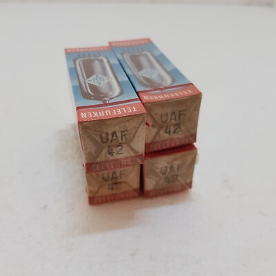 2X UAF42 WD142 12S7 Telefunken Ulm diode/pentode NOS NIB sealed box