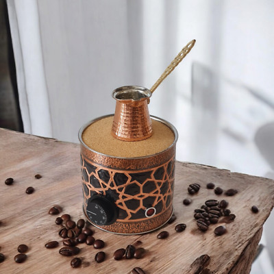 Bazaar Of Anatolia Traditional Turkish Sand Coffee Maker 110 - 220V Coffee Pot