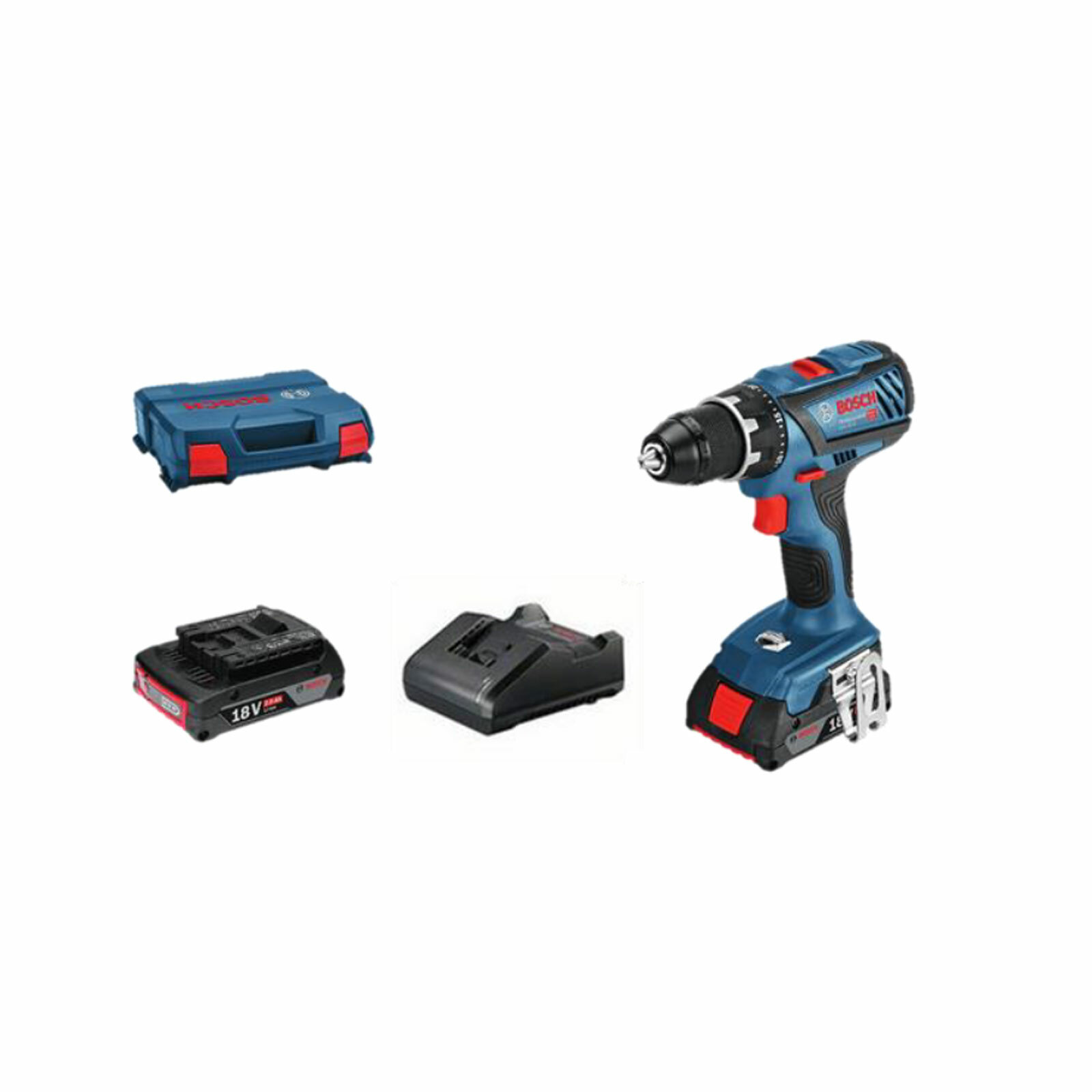 Bosch Professional GSR 18V-28 Akkuschrauber Bohrschrauber mit 2x Akkus