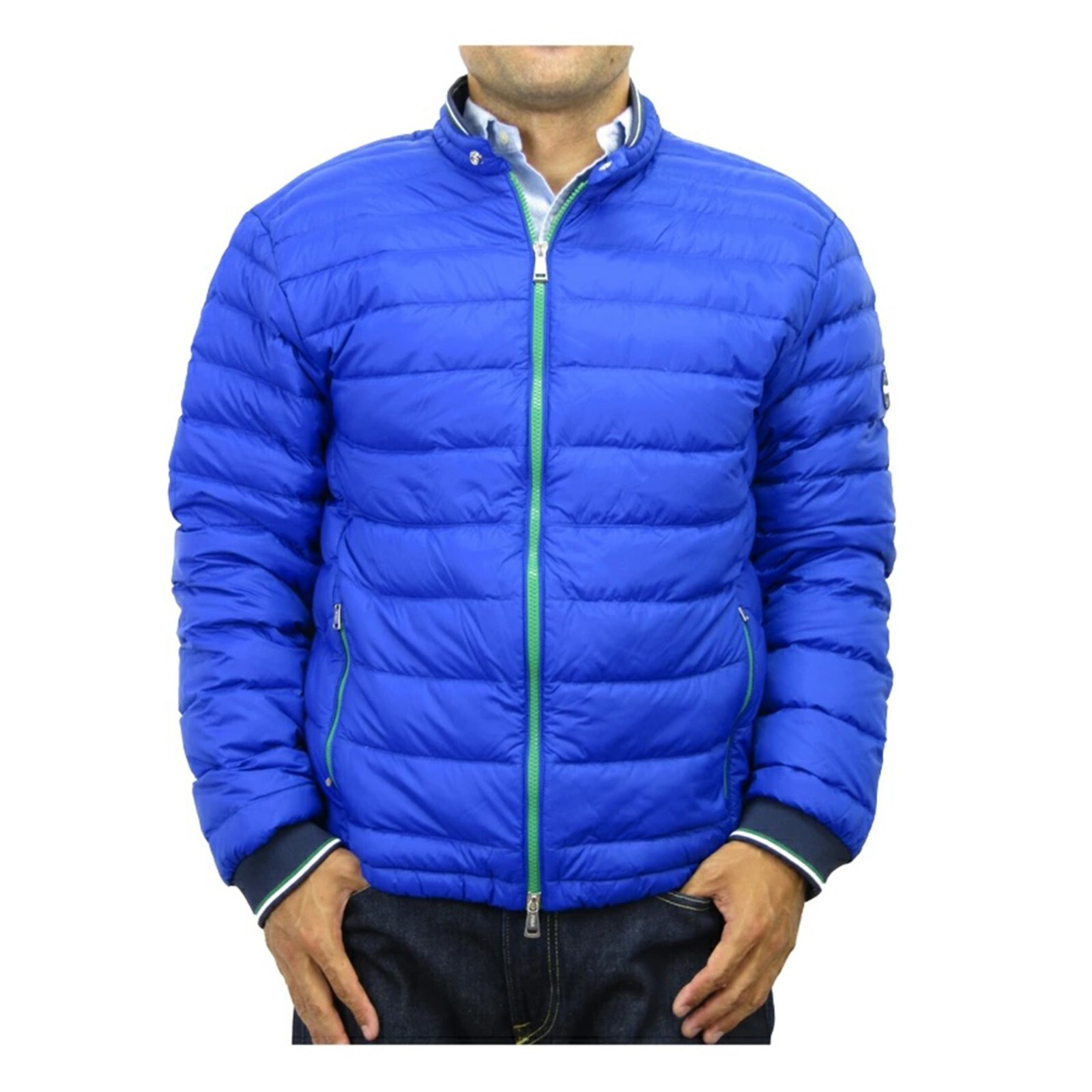 Пуховик Polo Ralph Lauren с высоким воротом и подкладкой в полоску - Размер: Lg