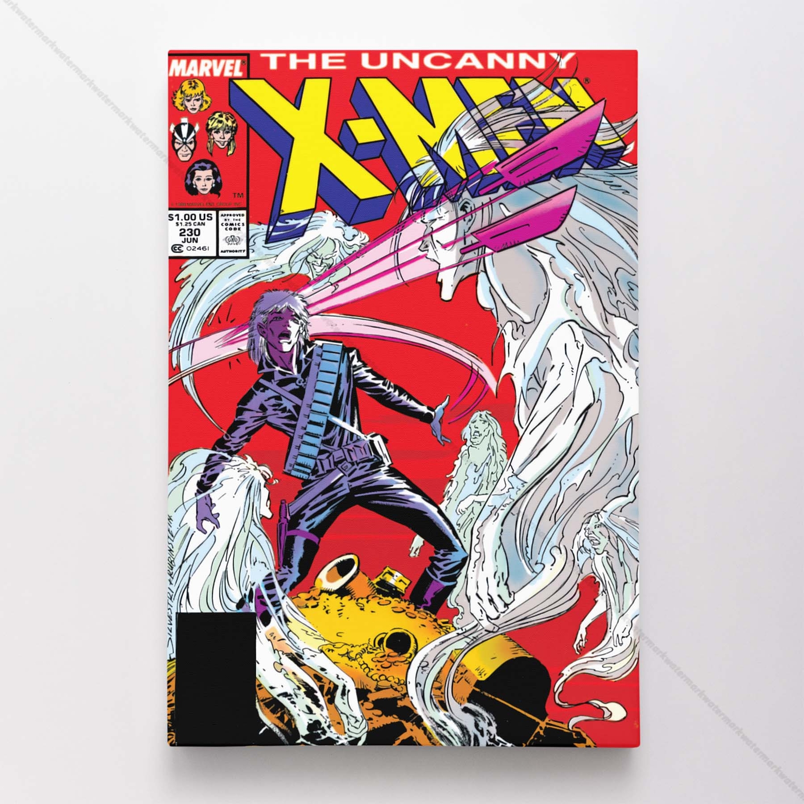 Uncanny X-Men Poster Canvas Vol 1 #230 Xmen Marvel Comic Book Art Print