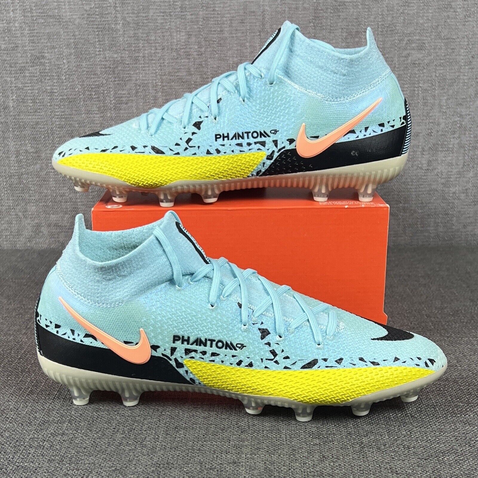 Мужские кроссовки Nike Phantom GT2 Elite DF AG-Pro Glacier Ice Black DC0749-408 sz 10.5