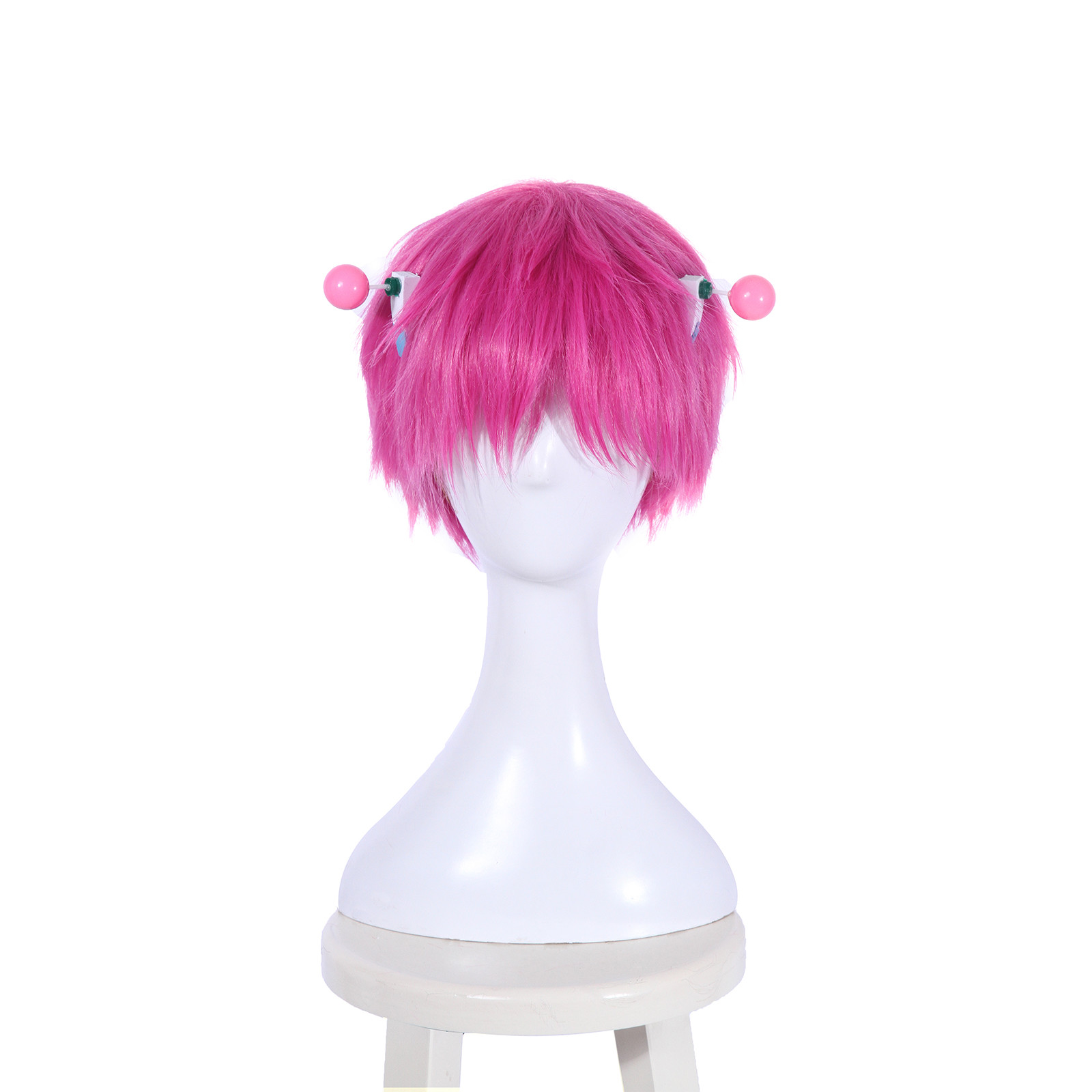 Saiki Kusuo No Ps Nan Saiki Kusuo Pink Cosplay Wig Men Short Hair