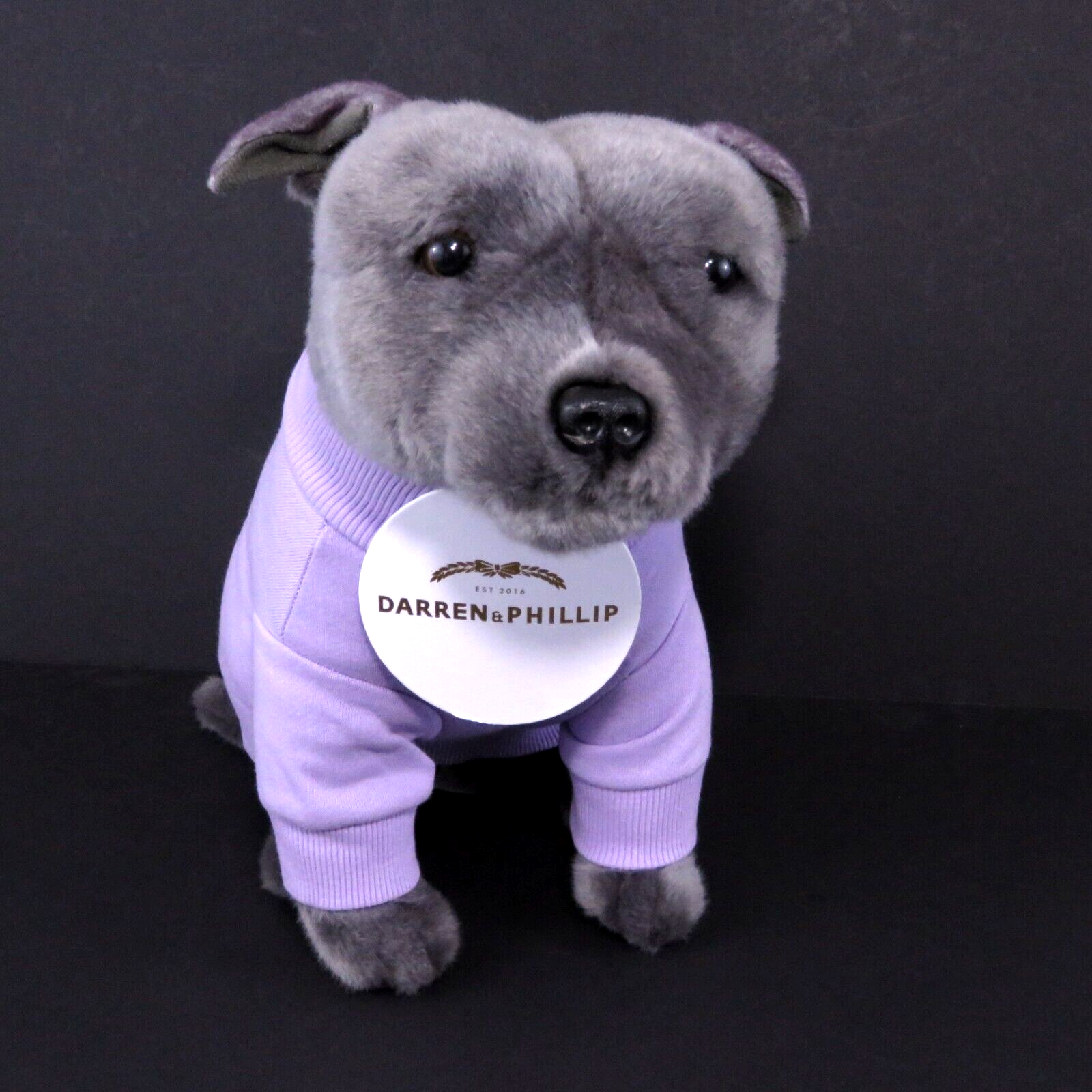 Plush Stuffed Pit bull Dog Darren & Phillip Brand Animal Staffordshire Terrier