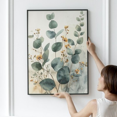 Golden Botanica – Wild Eucalyptus | Botanical Wall Art Print