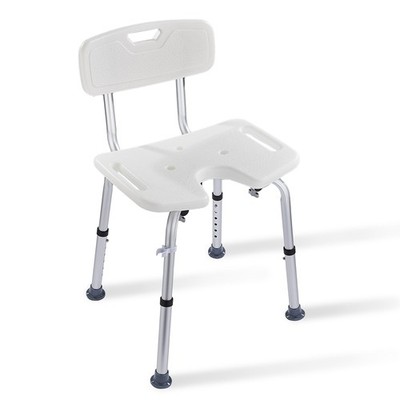 Modundry Sedia per Doccia con Schienale Rimovibile Altezza Regolabile,