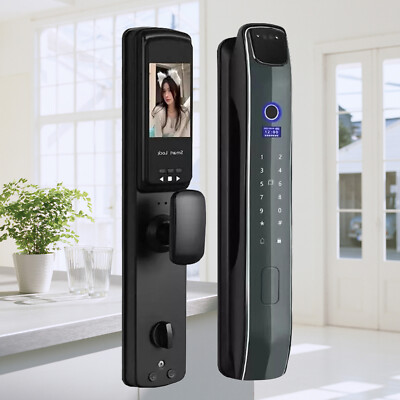 6-in-1 Smart Anti-theft Door Lock 3D Face Recognition Automatic Fingerprint Lock
