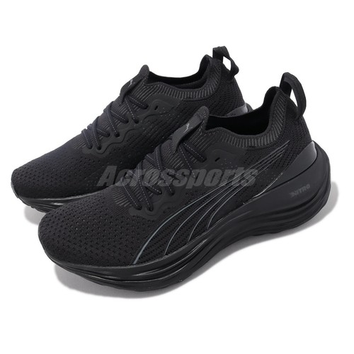 

Мужские шоссейные кроссовки Puma ForeverRun Nitro Knit Black Shadow Grey 379139-01, Черный, Foreverrun Nitro Knit