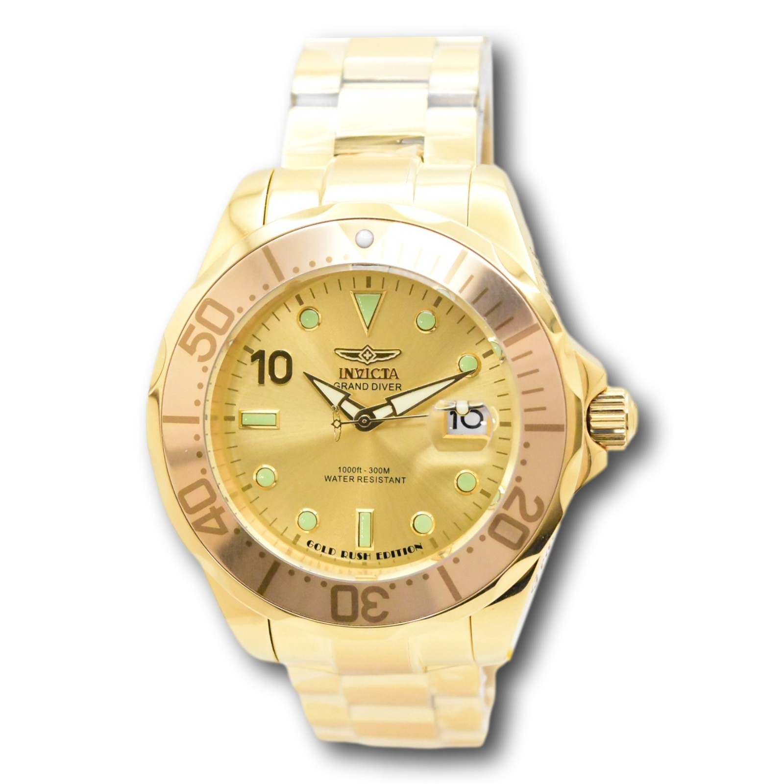 Invicta Grand Diver GOLD RUSH Edition Men's 47mm Gold Automatic Watch 48705