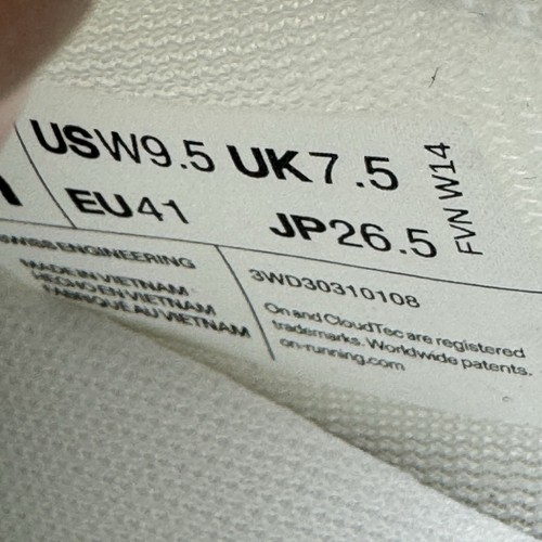 Pre-owned On Loewe X  Running Shoes Cloudtilt Triple White Eu 41 Men Size 8 Women 9.5