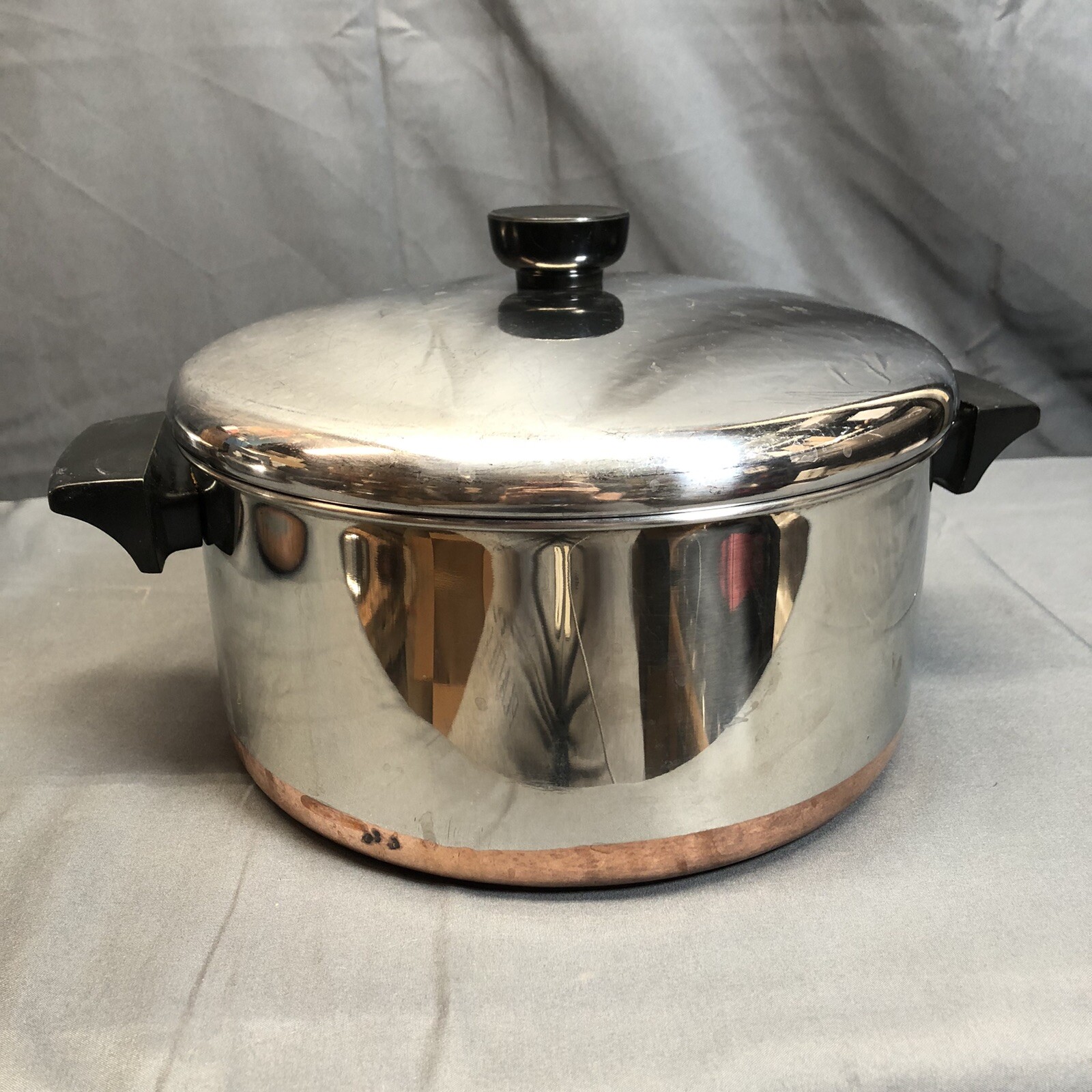 REVERE WEAR 銅底 フライパン 鍋 8点セット USA 炊事 家庭用 VTG 8 PC SET COPPER CLAD STAINLESS STEEL REVERE WARE 4.5 QT