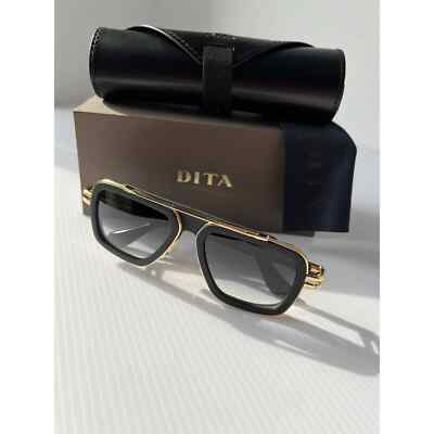 Pre-owned Dita Lxn-evo Dts403-a-01 Matte Black Gold Gray Gradient Lens Sunglasses Authenti