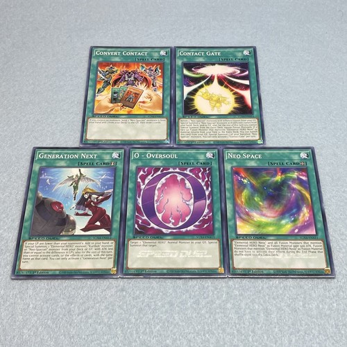 Yugioh GX Jaden Yuki 69 Card Deck Neo Spacian Elemental HERO Fusion NM