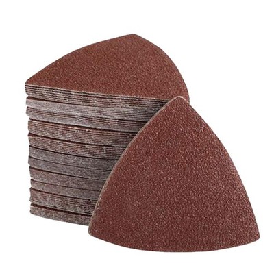 Alppihym Set di carta vetrata triangolare da 100 pezzi 80 mm - 5 grane (