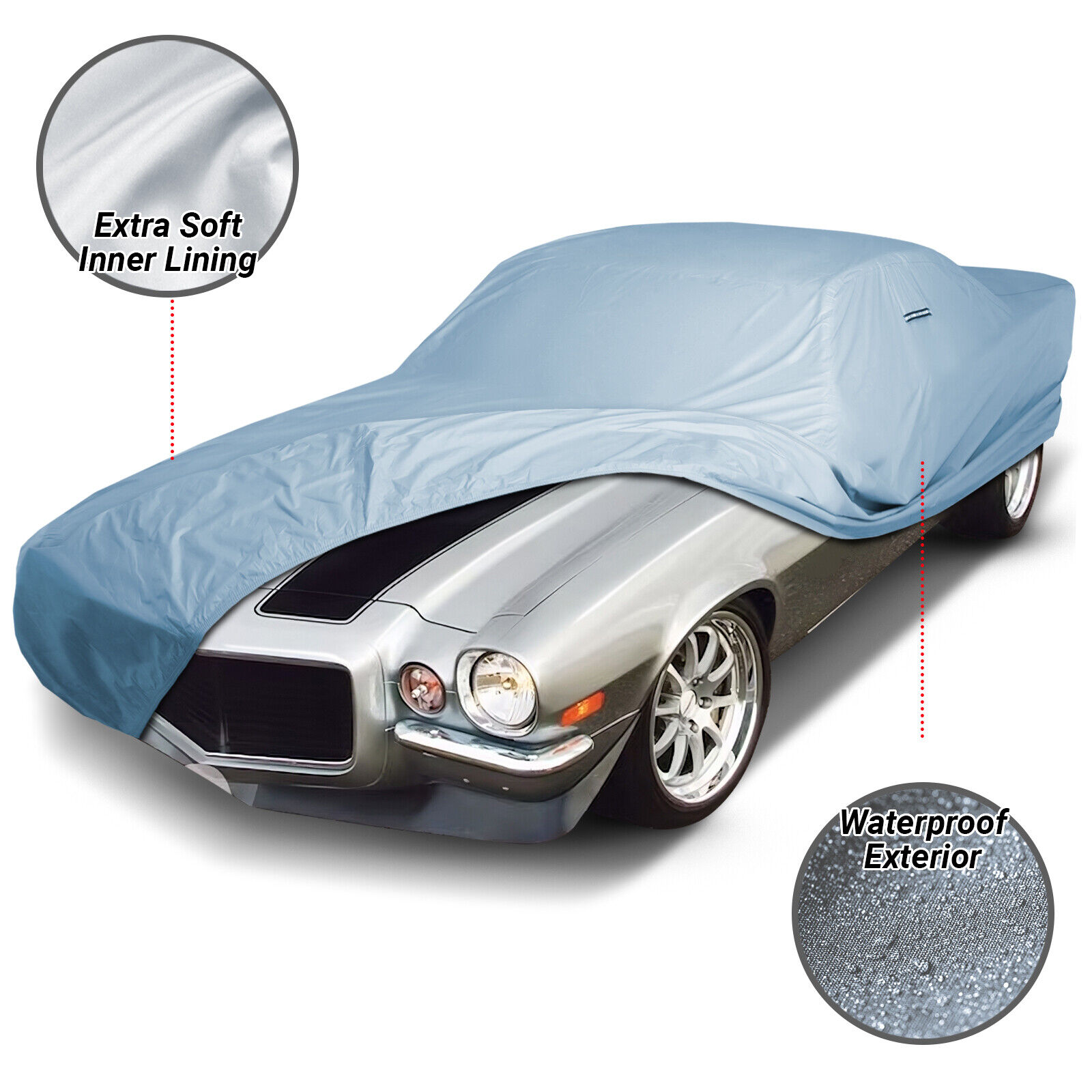 Model Year:1970-1973:100% Waterproof / All Weather For [CHEVY CAMARO] Full Warranty Custom Car Cover