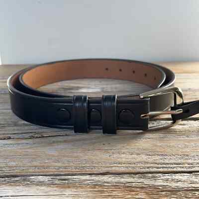 NEW Men's Belt (Size 40) USPS CERT PE 1-4197 Work Heavy Weight Leather Black