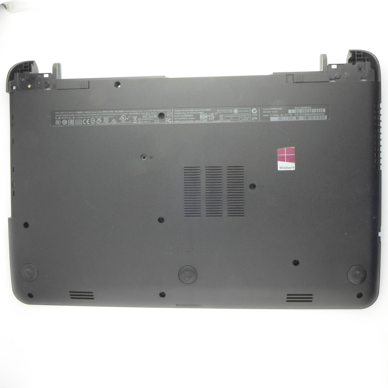 ORIGINAL HP Compaq 15-h 15-h004sg Gehäuse unterschale 749643-001 bottom case ✅