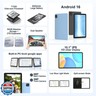 EHFiDC Tablet 10 Inch, Android 16 Tablets with Octa-Core Processor, 24GB RAM 64GB Storage 2TB Expandable, 1280x800 IPS HD Display, GPS, 5MP+8MP Dual Camera, 6000mAh Battery, Blue Tablet with Case