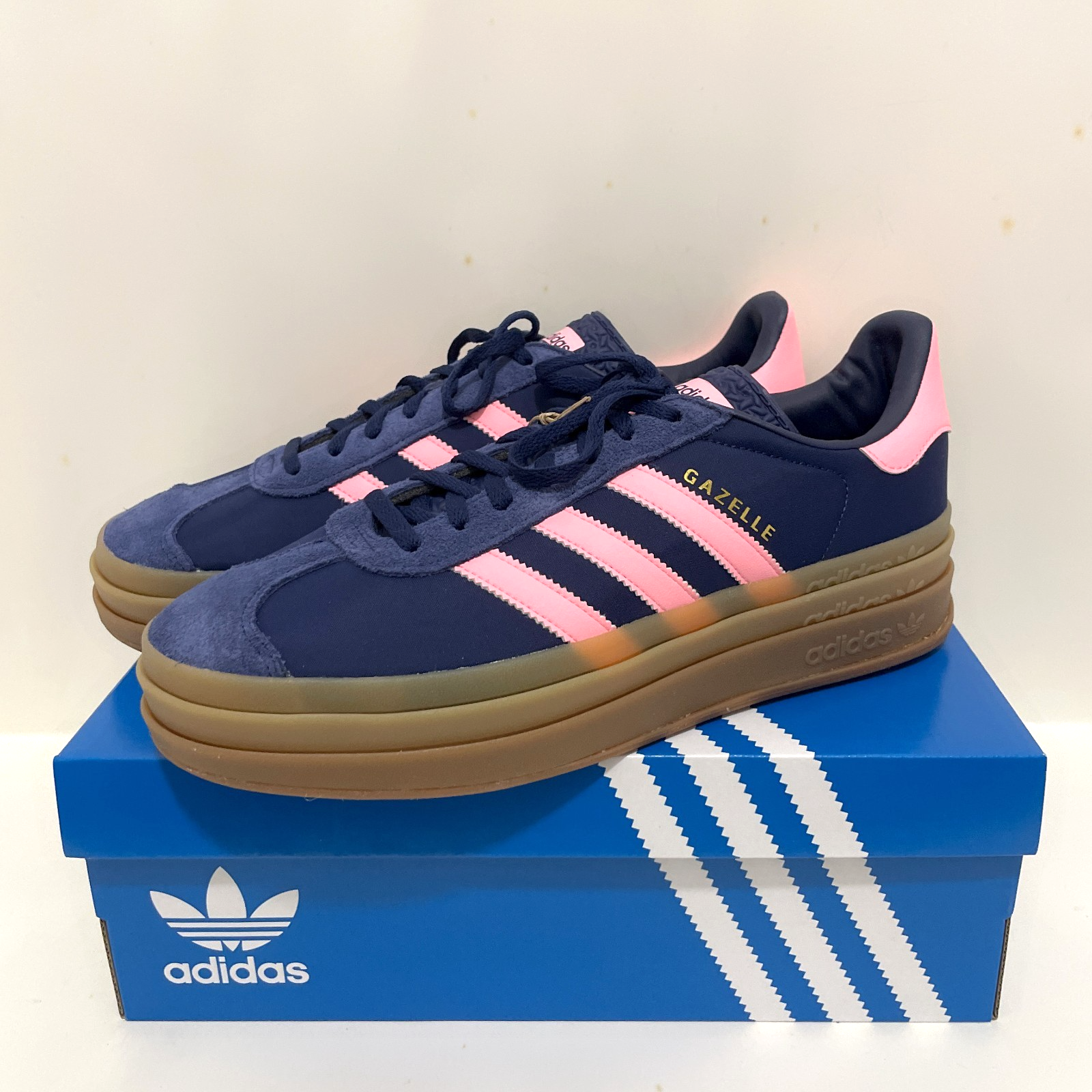 adidas Originals GAZELLE BOLD IG4390 Dark Blue/Pink Spark